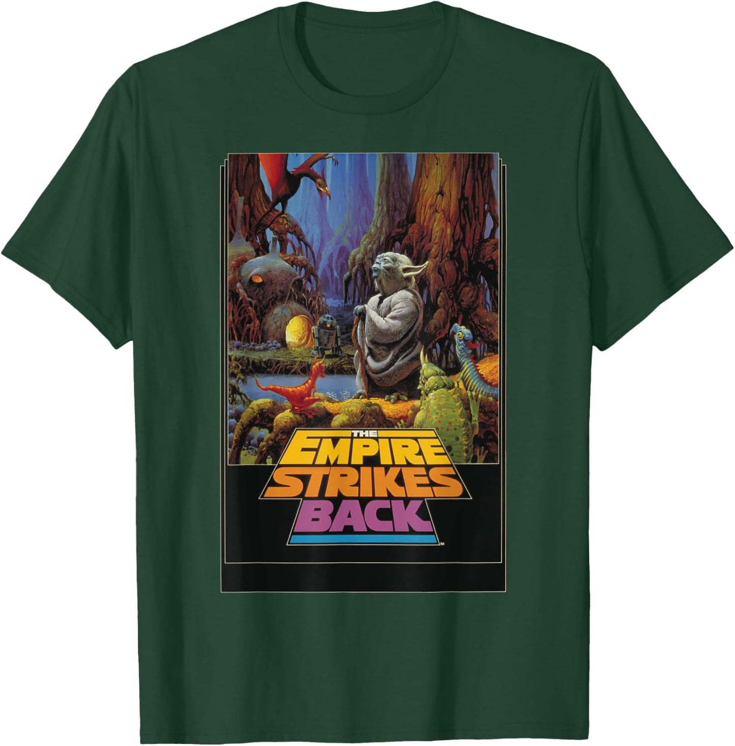 Star Wars The Empire Strikes Back Yoda T-Shirt - T-Shirt | Forest