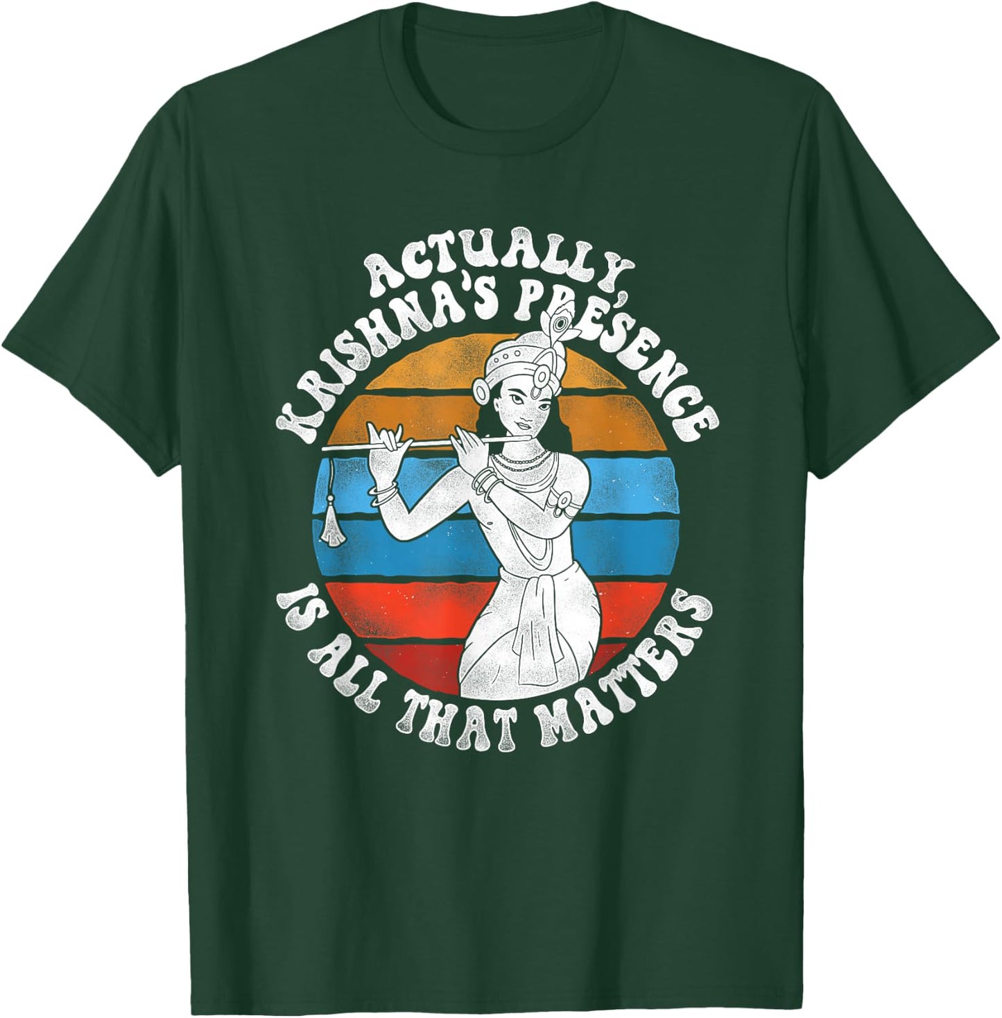 Krishnas Presence - Hindu Hinduism Diwali Gods Lord Krishna T-Shirt - T-Shirt | Forest