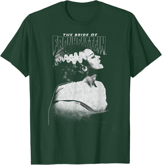Universal Monsters Bride Of Frankenstein Dark Portrait T-Shirt - T-Shirt | Forest
