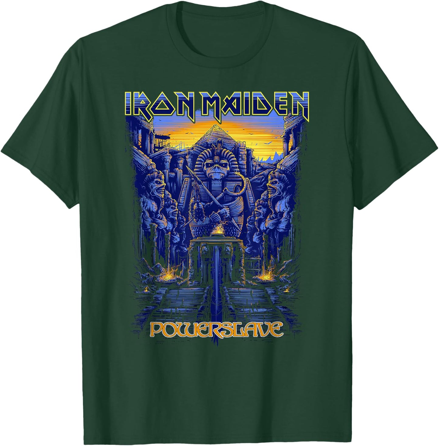 Iron Maiden - Powerslave Rework Dark Ink T-Shirt - T-Shirt | Forest