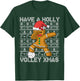 Volleyball Have A Holly Volley Christmas Gingerbread Girl T-Shirt - T-Shirt | Forest