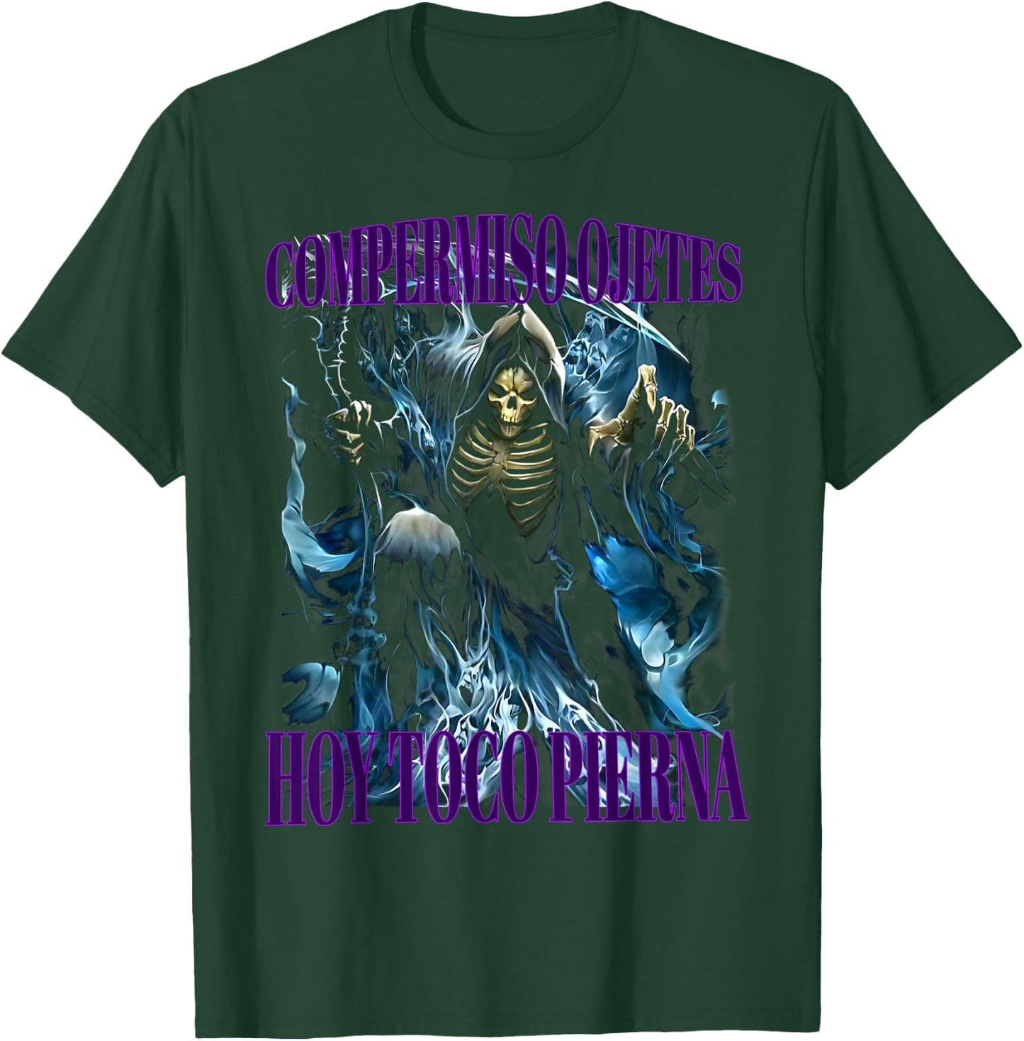 Compermiso ojetes hoy toco pierna: Calacas chidas gym T-Shirt - T-Shirt | Forest