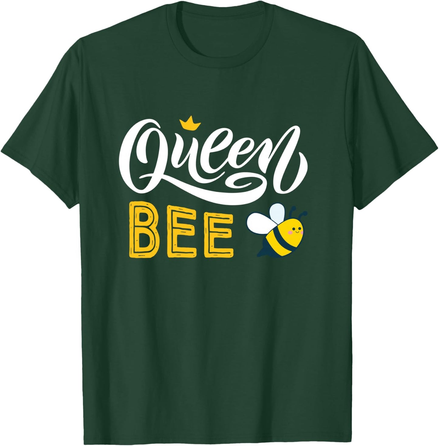 Beekeeper Queen Bee Cute Bees Honey Lover Queen Bee T-Shirt - T-Shirt | Forest