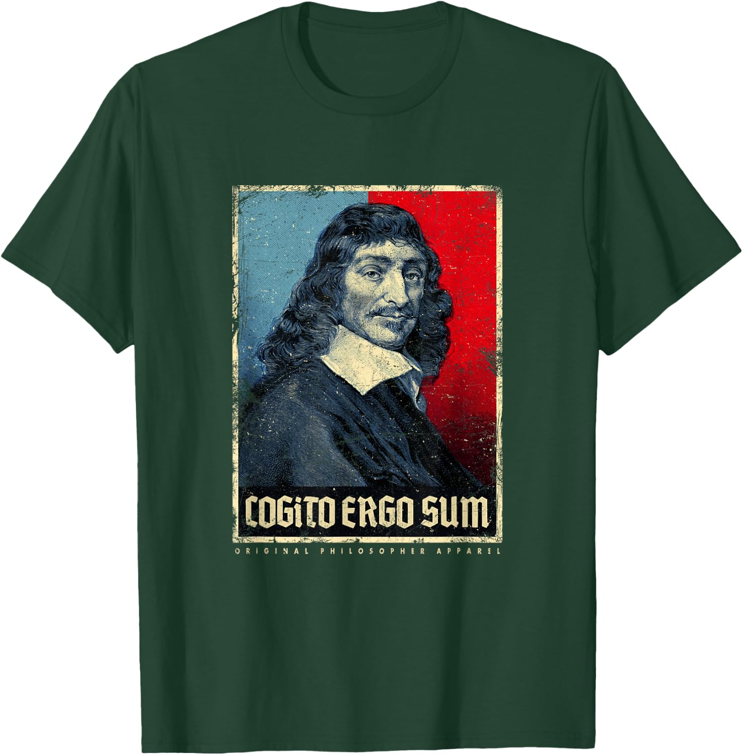 Cogito Ergo Sum René Descartes Principles of Philosophy T-Shirt - T-Shirt | Forest