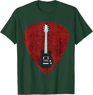 Electric Guitar Pick, Guitar Stringed Instrument T-Shirt - T-Shirt | Forest