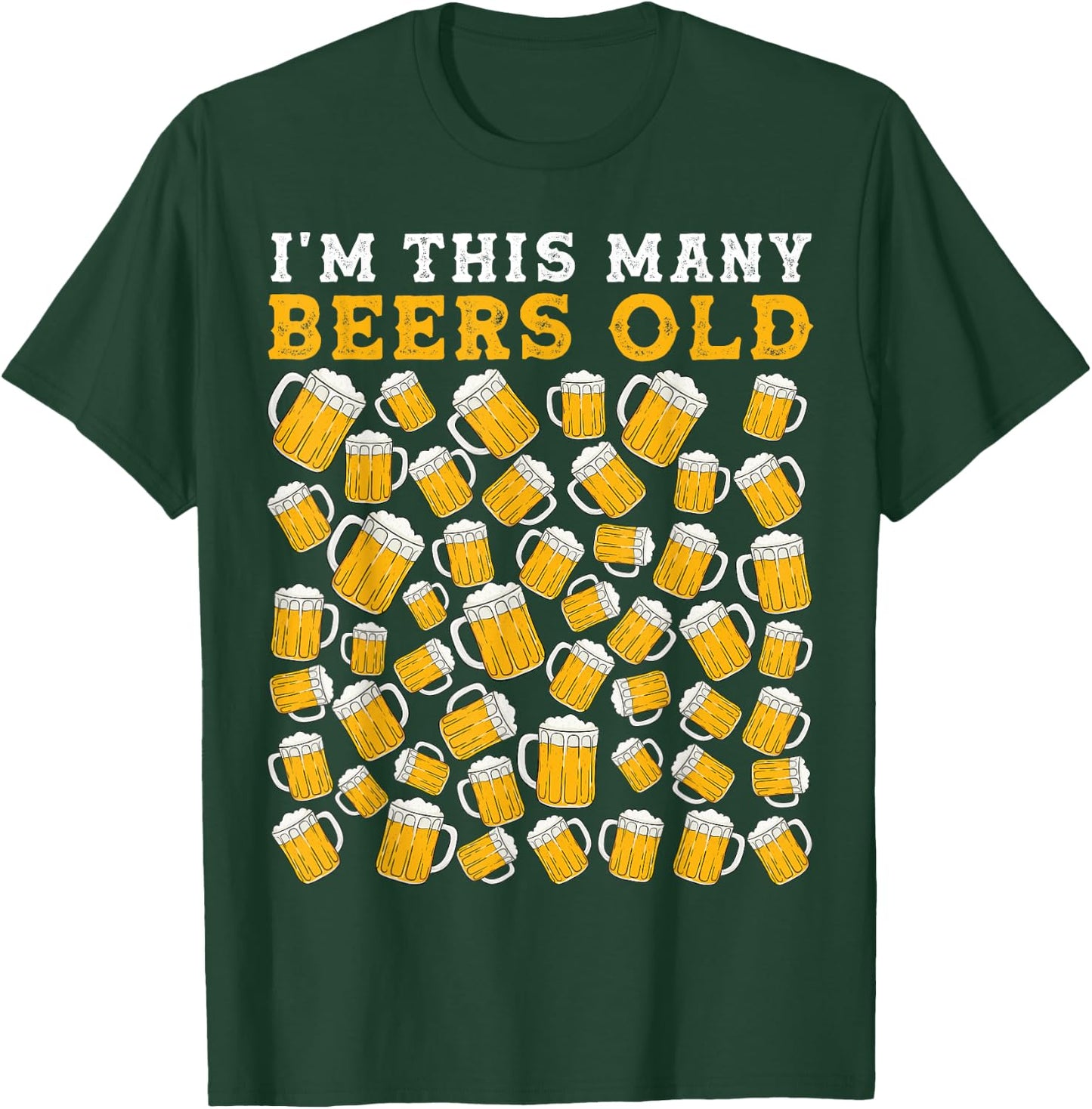 Birthday 50 Year Old Beer Drinking Gag 50th Birthday Party T-Shirt - T-Shirt | Forest