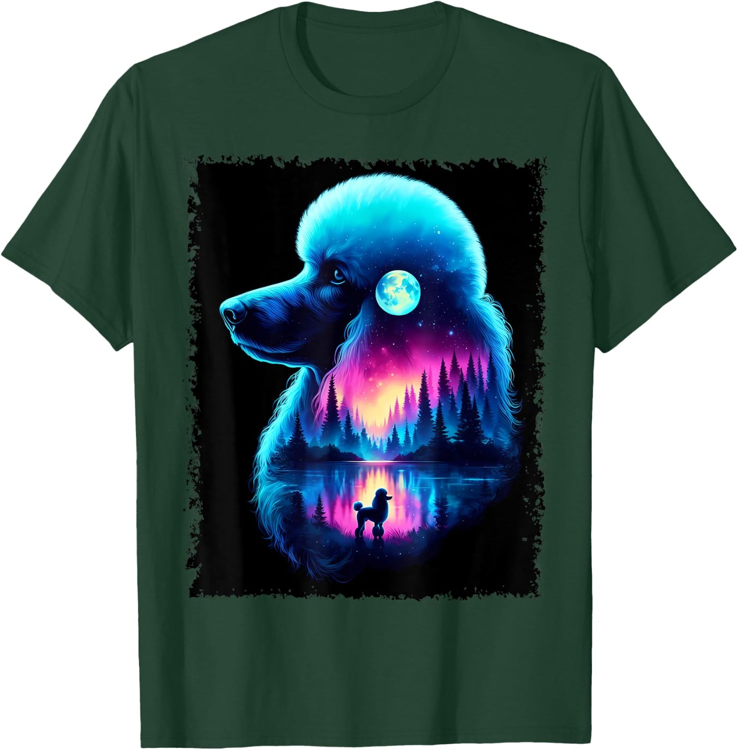 Spirit Animal Poodle Dog Owner Men Women Kids T-Shirt - T-Shirt | Forest