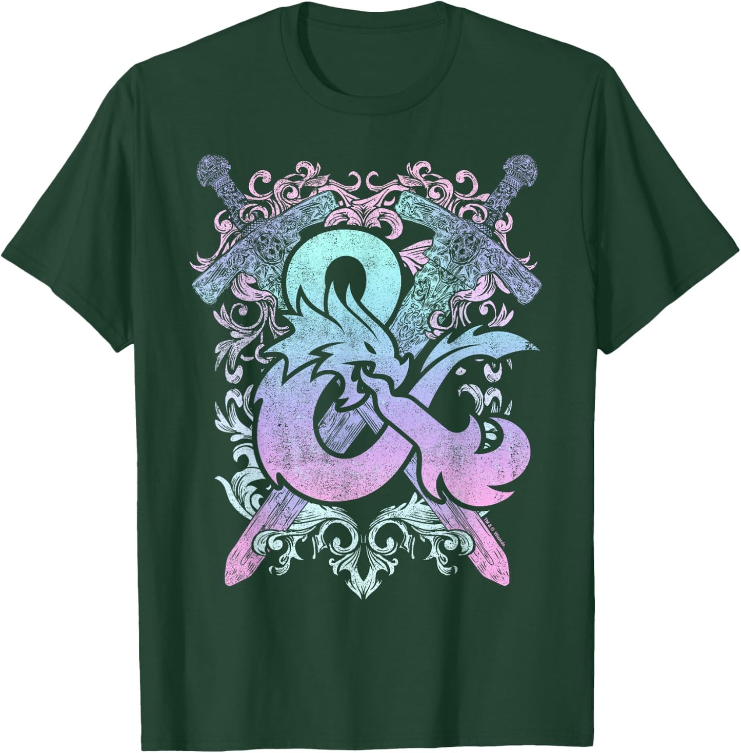 Dungeons & Dragons Ampersand Pastel Logo T-Shirt - T-Shirt | Forest