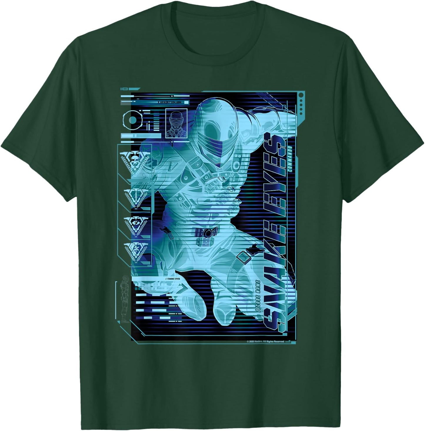 G.I. Joe Snake Eyes Team Leader Schematic Profile T-Shirt - T-Shirt | Forest