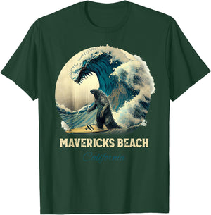 Mavericks Beach California Men Women Kids T-Shirt - T-Shirt | Forest