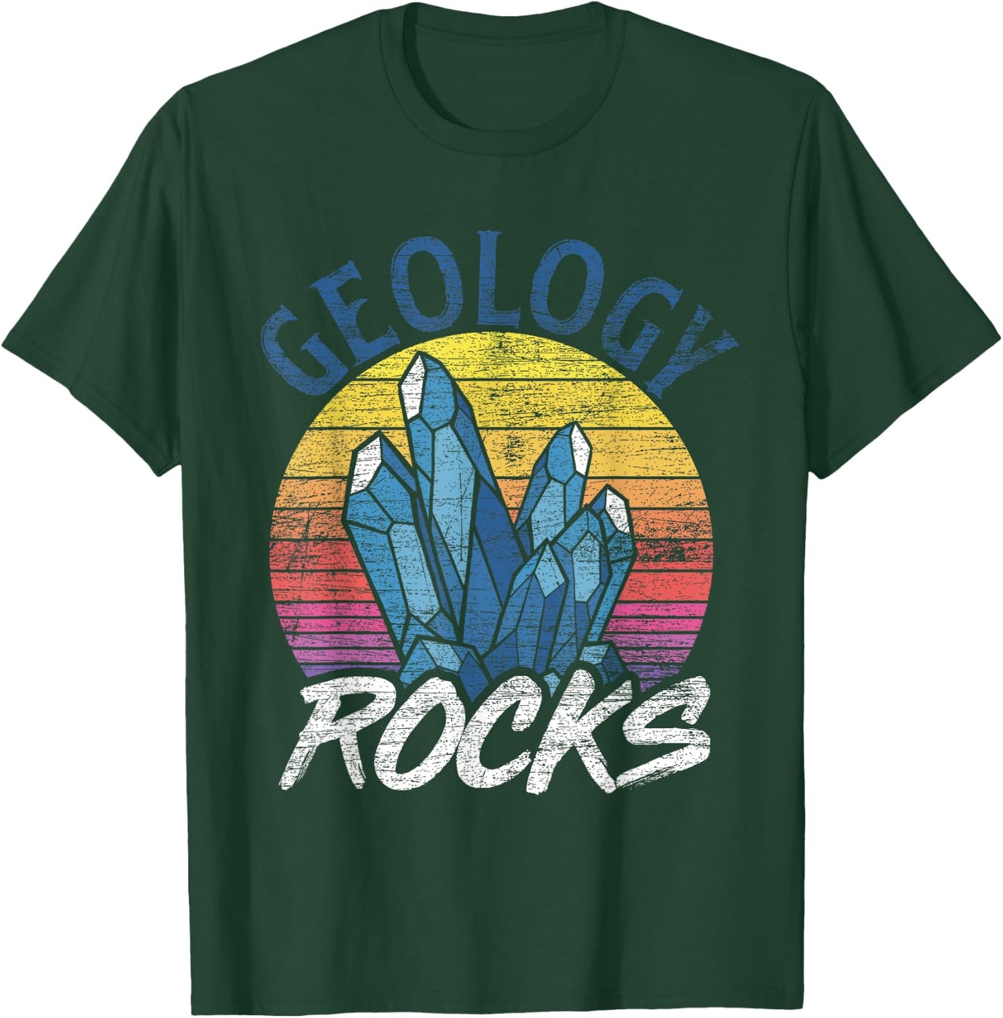 Geology Rocks Retro Geology T-Shirt - T-Shirt | Forest