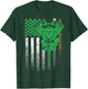 Motorcycle Biker Irish American Flag St. Patrick's Day Bike Kids Men T-Shirt - T-Shirt | Forest