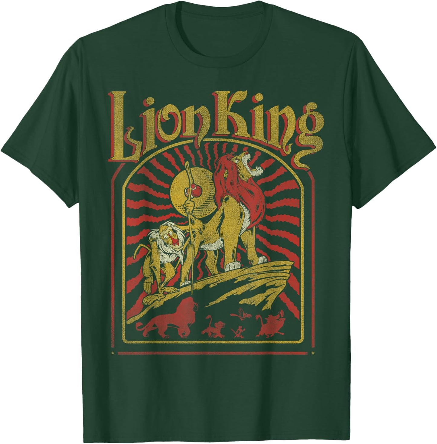Disney The Lion King Pride Rock Sunset T-Shirt - T-Shirt | Forest