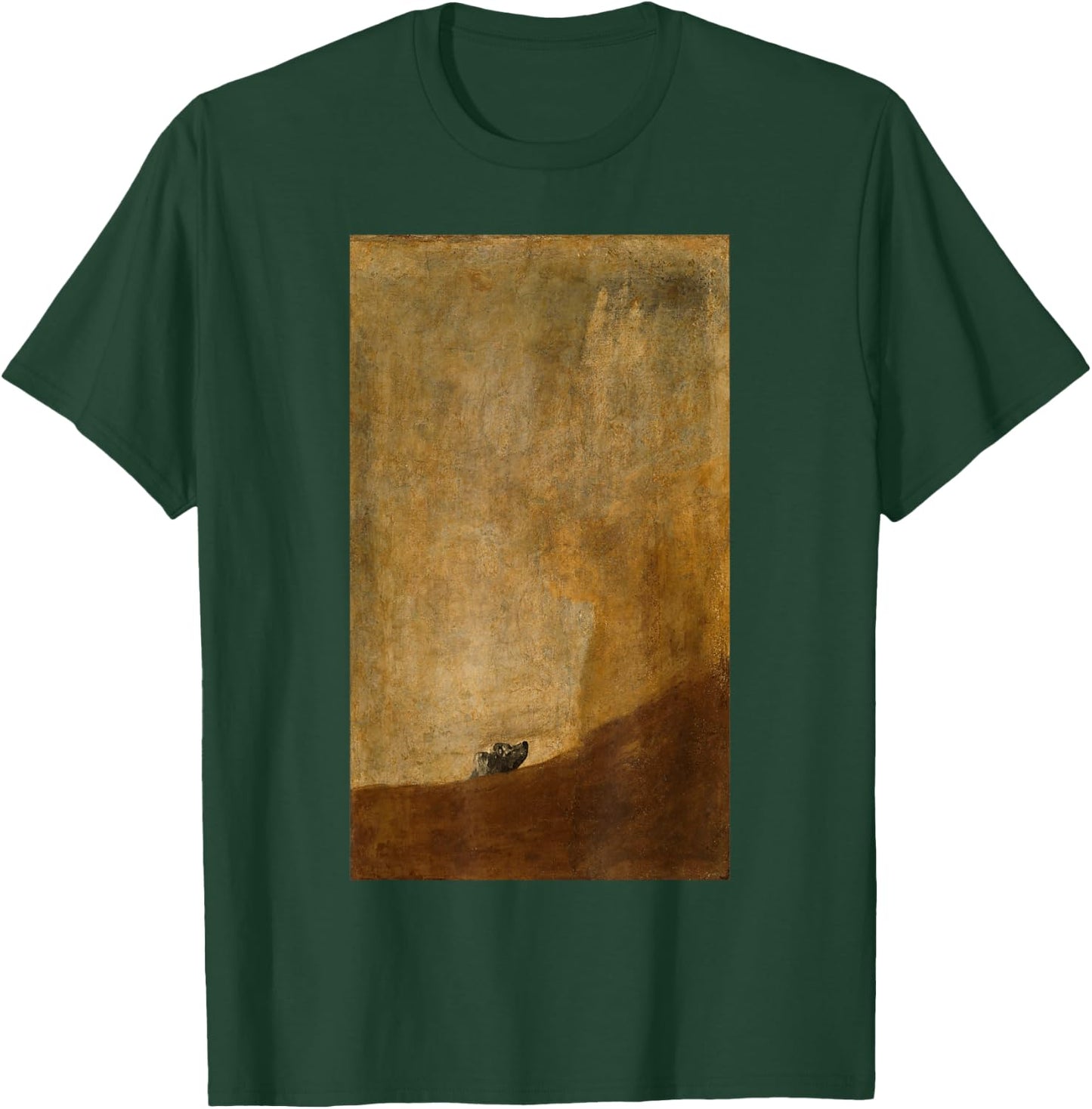 Francisco Goya Dog Painting Men Women T-Shirt - T-Shirt | Forest