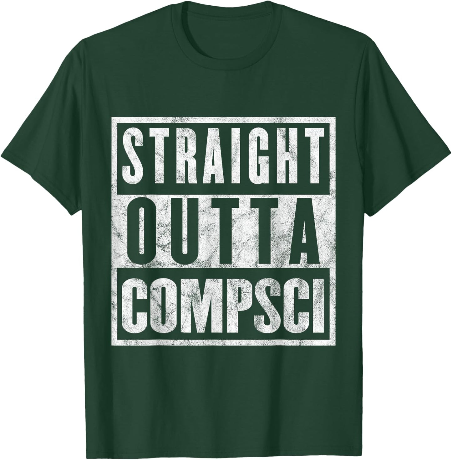 Straight Outta Comp Sci Parody Computer Science T-Shirt - T-Shirt | Forest