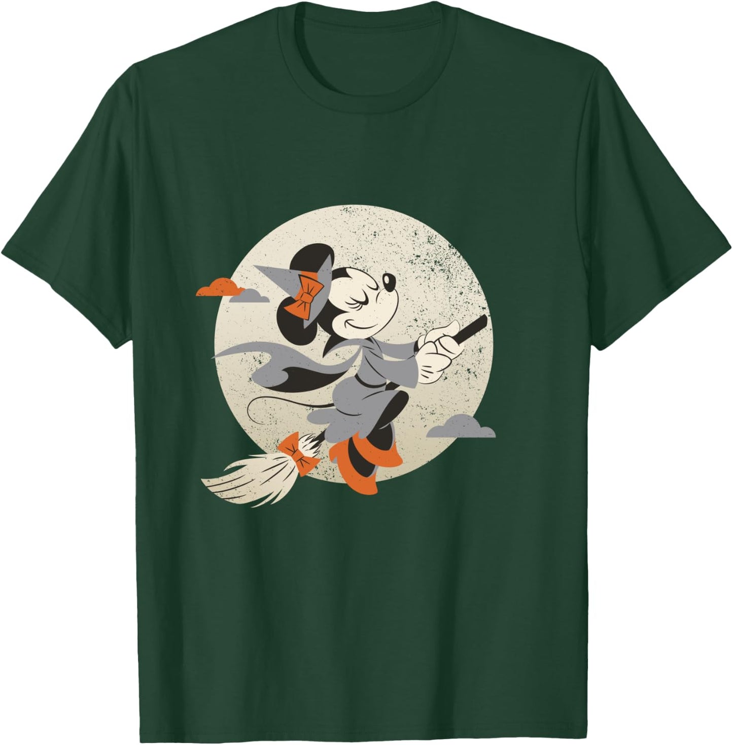 Disney Minnie Mouse Flying Witch Costume Halloween T-Shirt - T-Shirt | Forest
