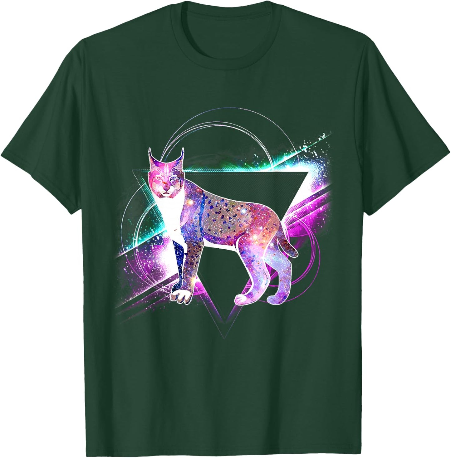 Aesthetic Galaxy Bobcat T-Shirt - T-Shirt | Forest