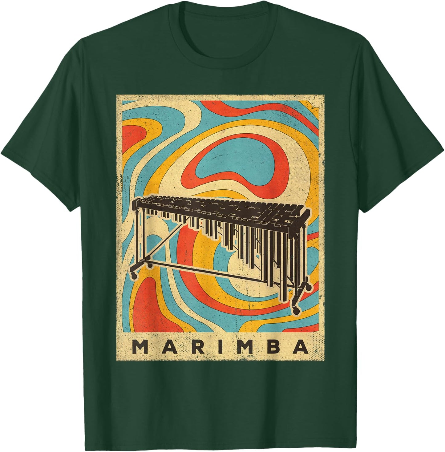 Vintage Marimba Player Music Retro Gift T-Shirt - T-Shirt | Forest