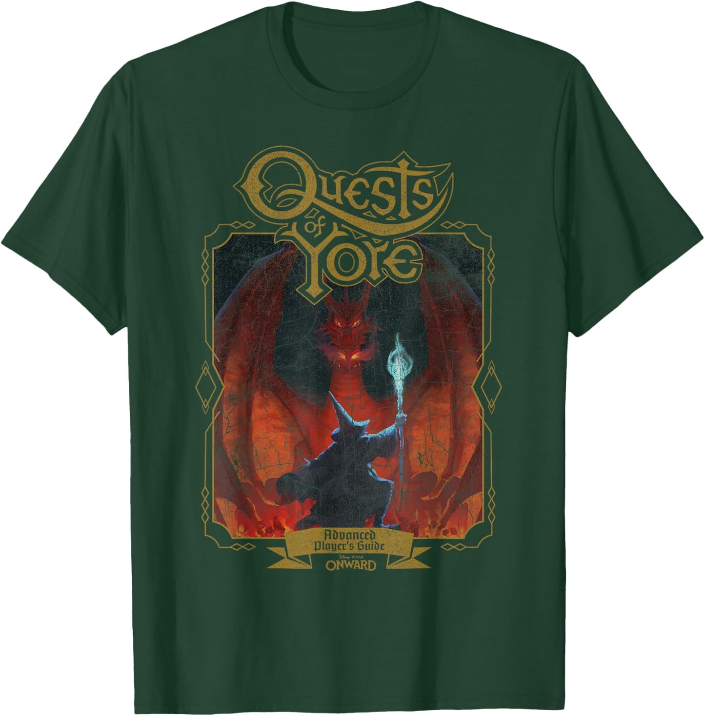 Disney Pixar Onward Quests Of Yore Advanced Player's Guide T-Shirt - T-Shirt | Forest