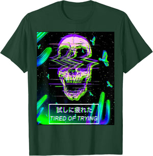 Aesthetic Vaporwave Japanese Futurism Anime Retro Hentai T-Shirt - T-Shirt | Forest