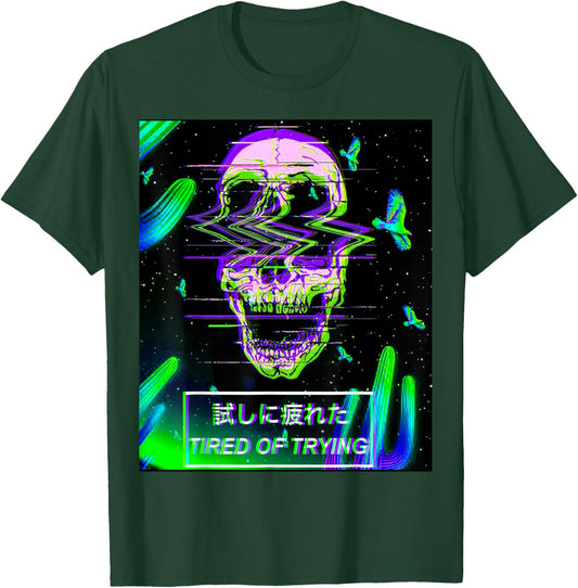 Aesthetic Vaporwave Japanese Futurism Anime Retro Hentai T-Shirt - T-Shirt | Forest