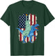 Statue Of Liberty Riding - USA American Flag 4th of July T-Shirt - T-Shirt | Forest