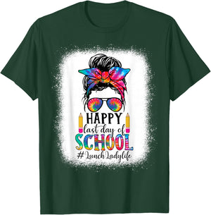 Lunch Lady Last Day Of School Teacher Womans School Girl T-Shirt - T-Shirt | Forest