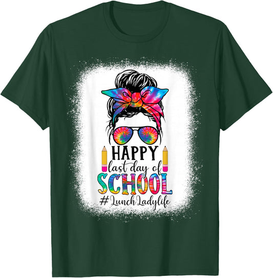 Lunch Lady Last Day Of School Teacher Womans School Girl T-Shirt - T-Shirt | Forest