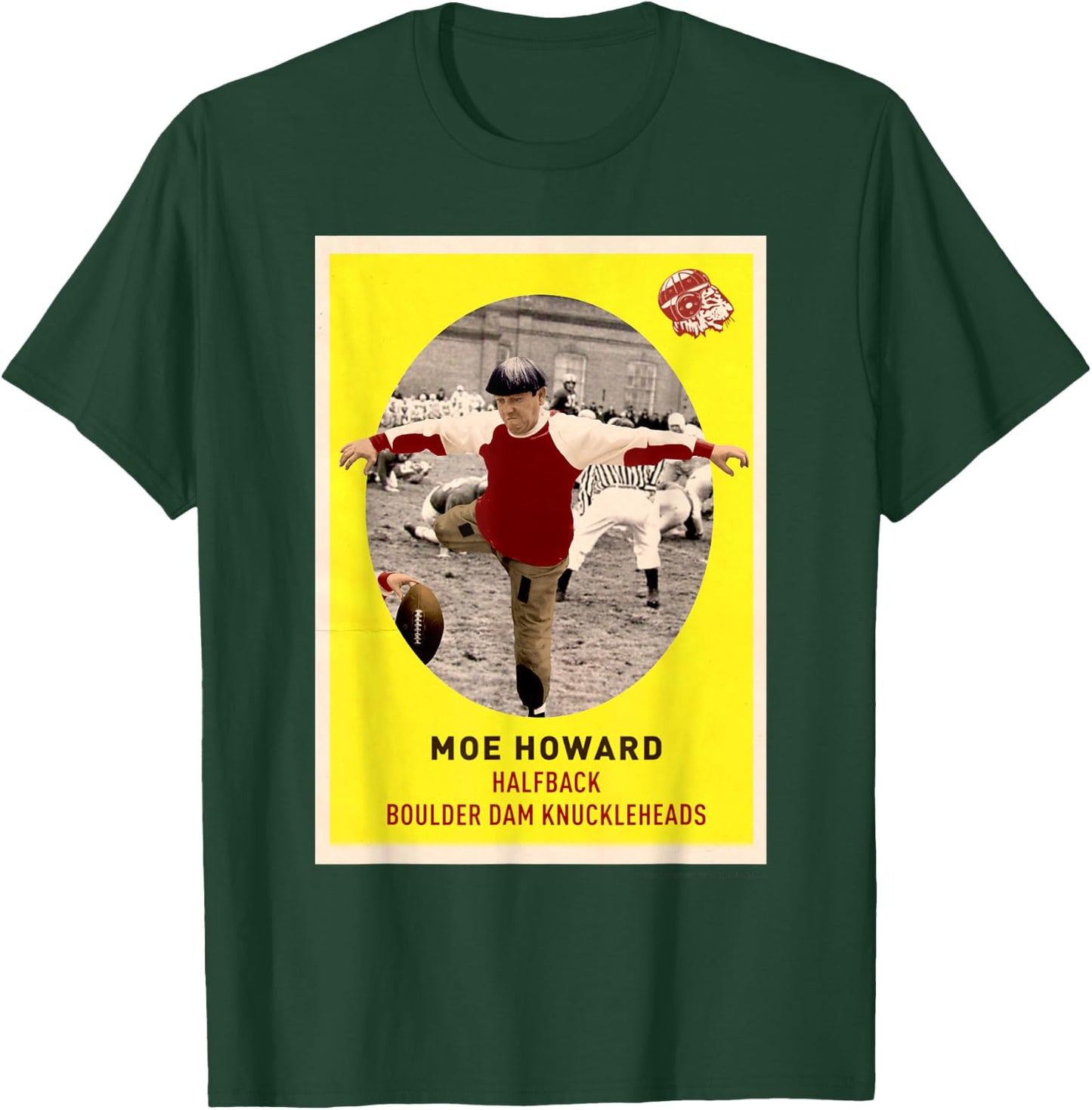 Moe - Knuckleheads Football Card T-Shirt - T-Shirt | Forest