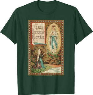 Immaculate Conception of Our Lady Lourdes T-Shirt - T-Shirt | Forest