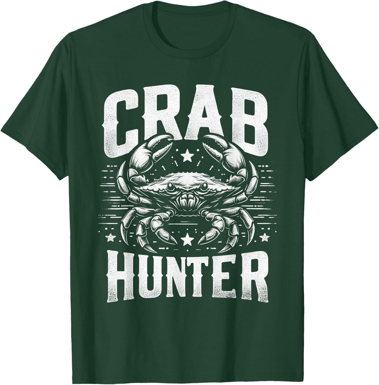 Retro Crab Hunter - Vintage Crab Lover T-Shirt - T-Shirt | Forest