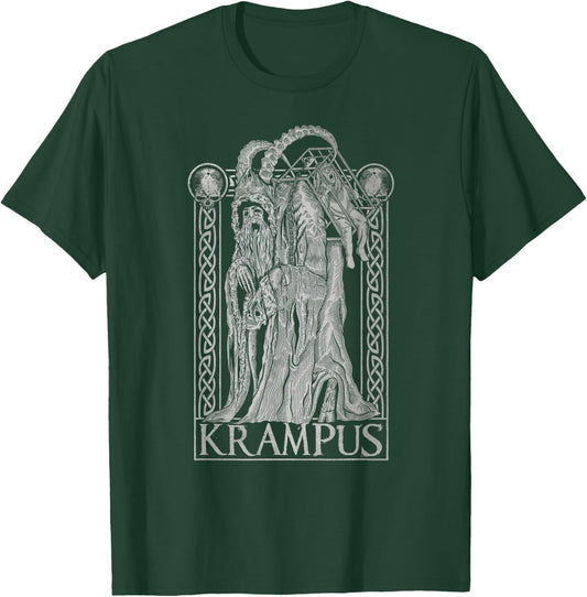 Krampus - Gruss von Krampus Dark Gothic Christmas T-Shirt - T-Shirt | Forest