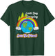 Save The Planet Vintage Rainbow 2021 Earth Day Everyday T-Shirt - T-Shirt | Forest