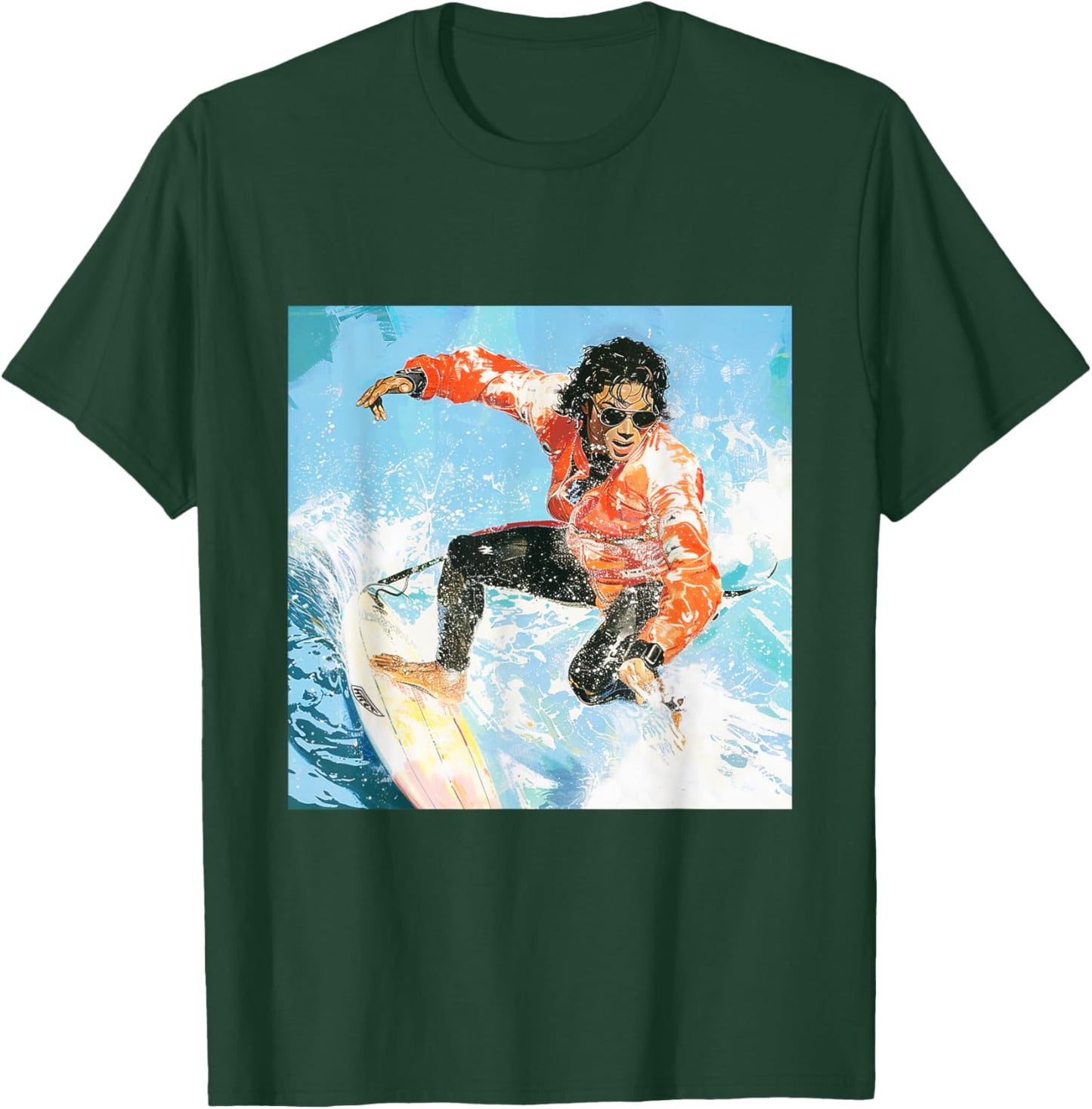 Michael Jackson Surfing 001 T-Shirt - T-Shirt | Forest