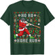 Ugly Christmas Baseball Ho Ho Home Run Funny Gift T-Shirt - T-Shirt | Forest