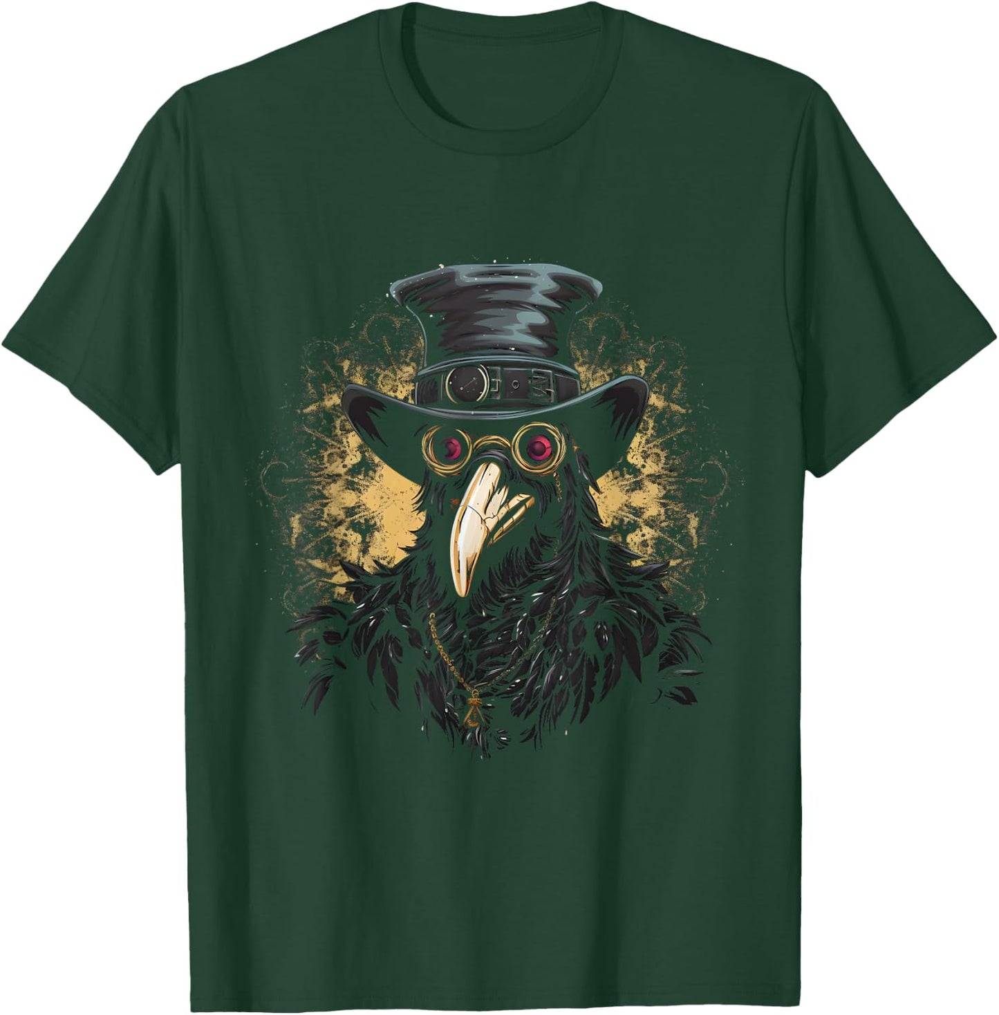 Plagued With Problems Plague Doctor Raven T-Shirt - T-Shirt | Forest