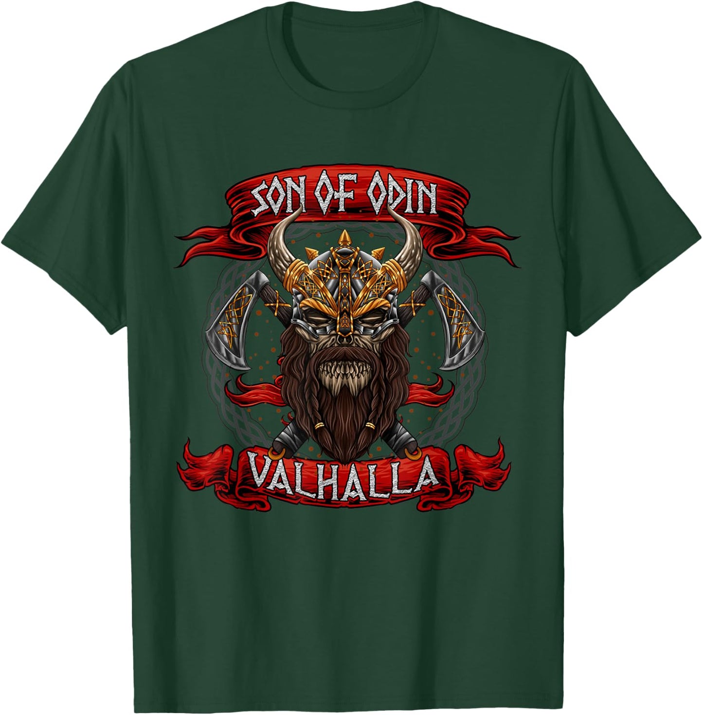 Son Of Odin - Valhalla - Viking Warrior - Norse Mythology T-Shirt - T-Shirt | Forest