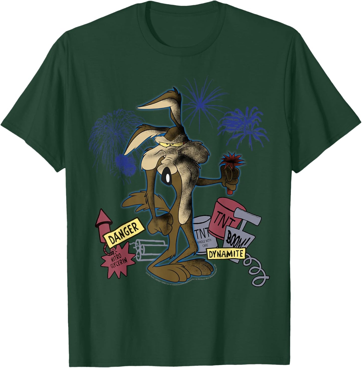 Looney Tunes Wile E. Coyote TNT Portrait Short Sleeve T-Shirt - T-Shirt | Forest