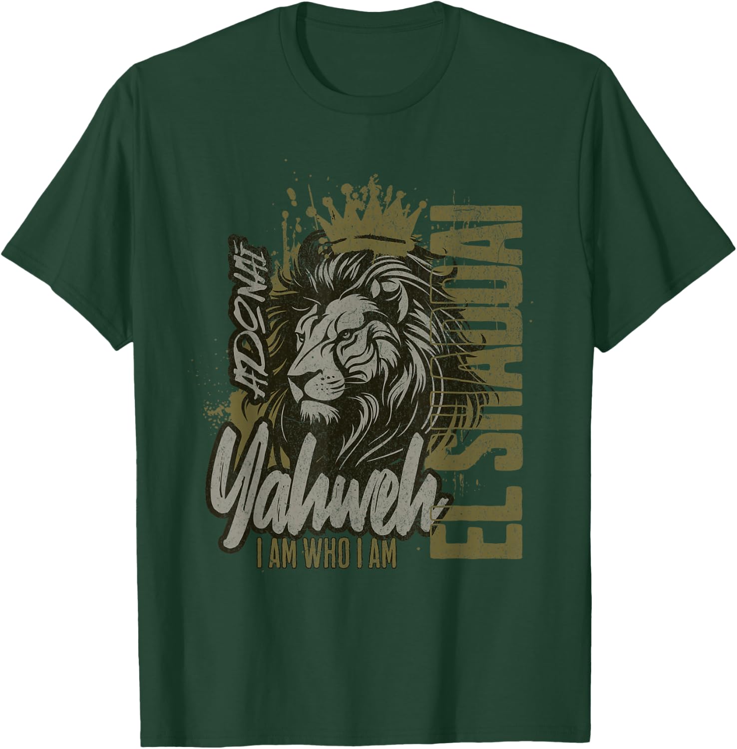 Christian Names God Witness Women Lion Yahweh Cool T-Shirt - T-Shirt | Forest