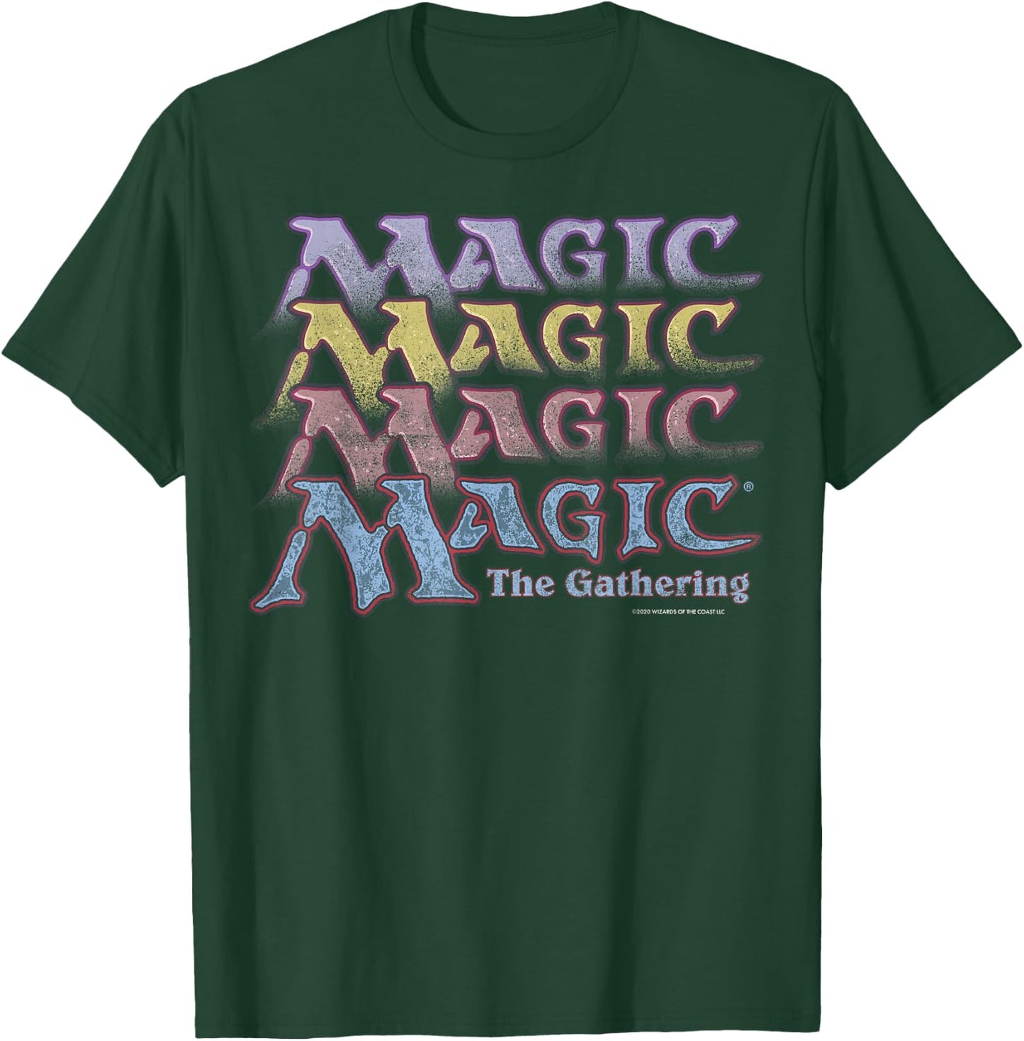 Magic: The Gathering Retro Logo Stack T-Shirt - T-Shirt | Forest