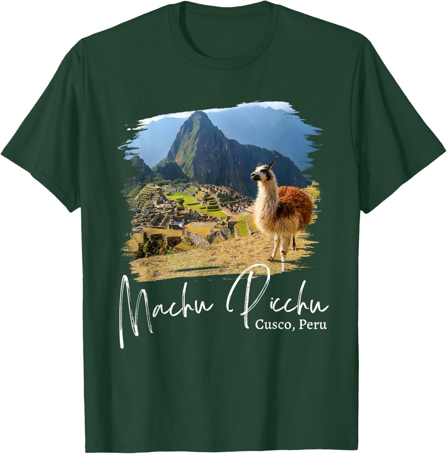 Peru Cusco Llama Souvenir Machu Picchu T-Shirt - T-Shirt | Forest