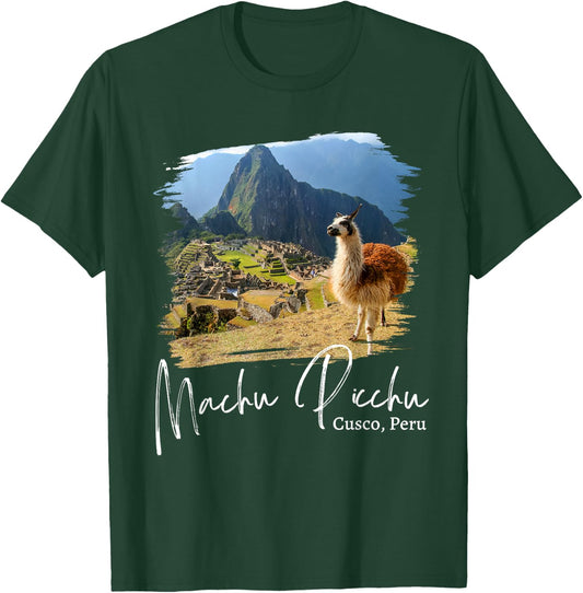 Peru Cusco Llama Souvenir Machu Picchu T-Shirt - T-Shirt | Forest