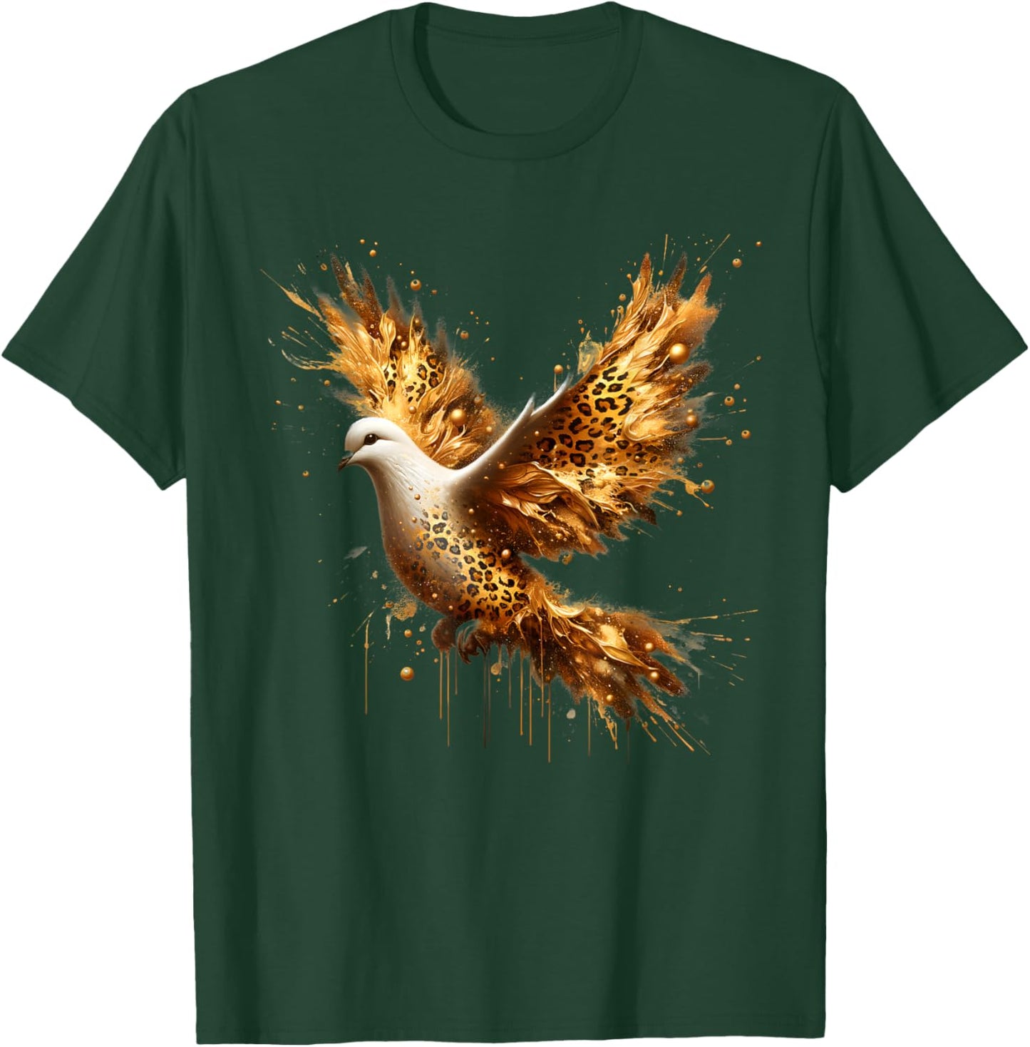 Holy Spirit Dove Catholic Christian T-Shirt - T-Shirt | Forest