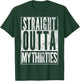 1986 Straight Outta My Thirties 40th BIRTHDAY Gift 40 Years T-Shirt - T-Shirt | Forest