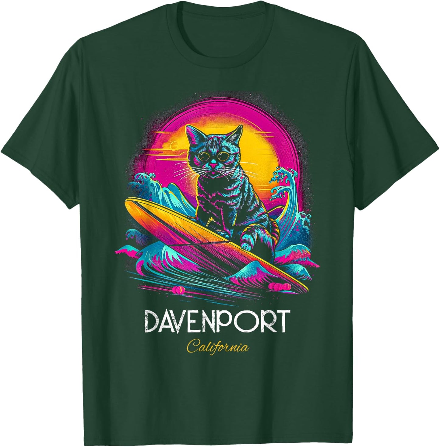 Davenport California T-Shirt - T-Shirt | Forest