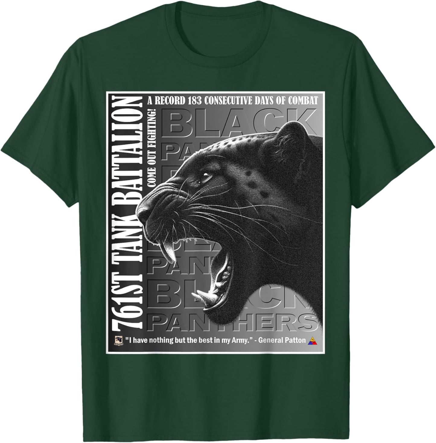Celebrate the 761st Tank Battalion Black Panthers T-Shirt - T-Shirt | Forest
