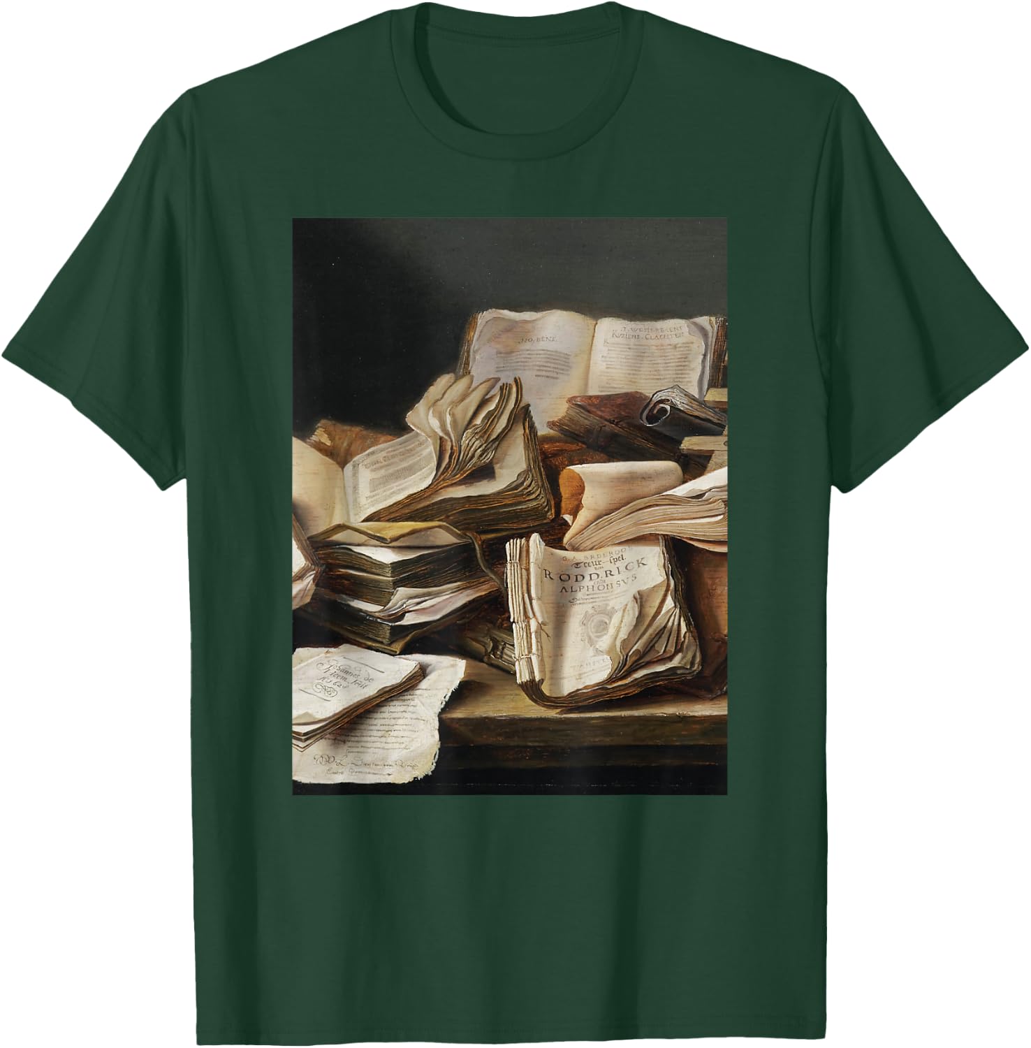 Dark Academia Aesthetic Styles Book Lover Art T-Shirt - T-Shirt | Forest