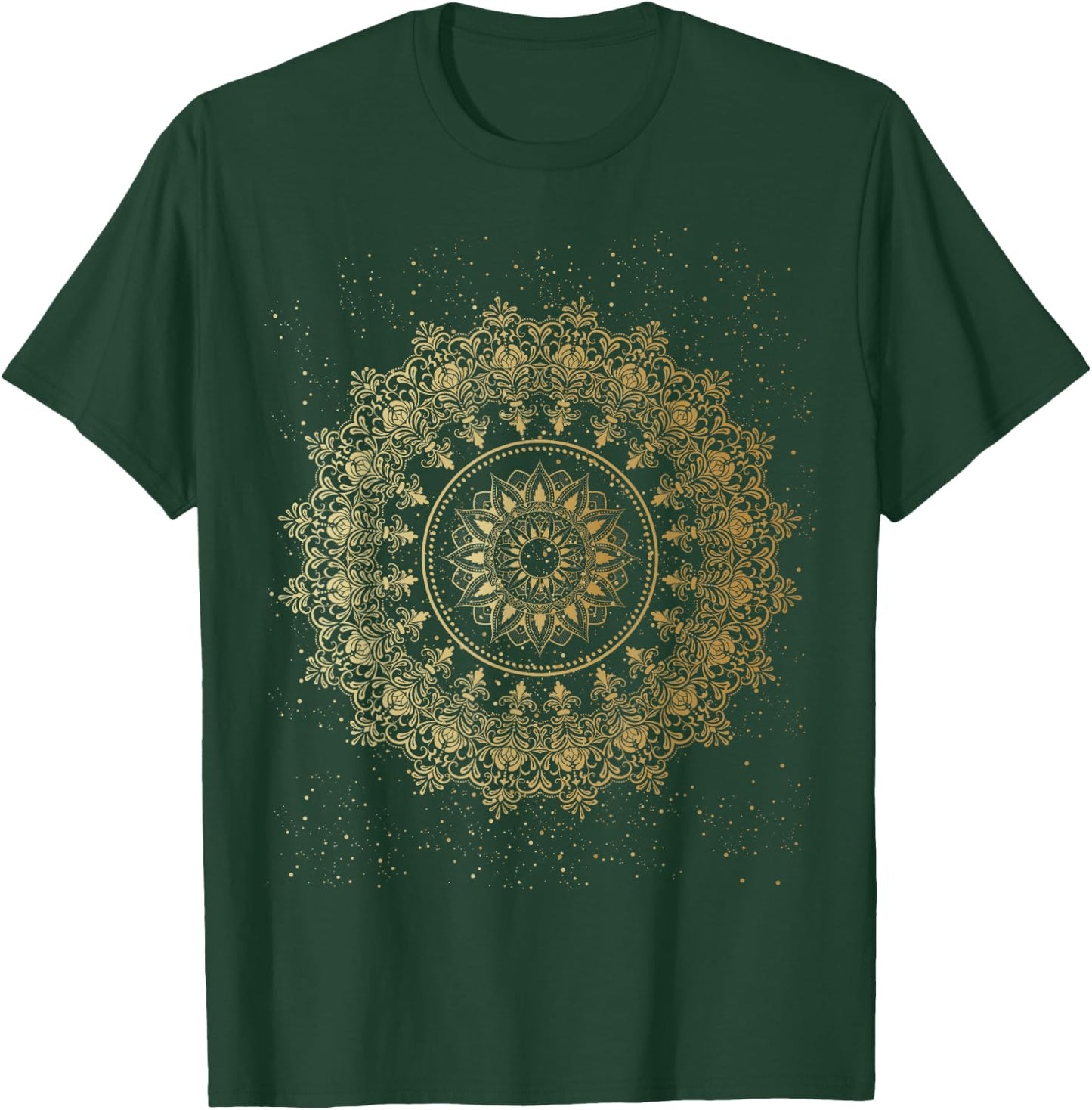 Mandala Circle Mandala T-Shirt - T-Shirt | Forest