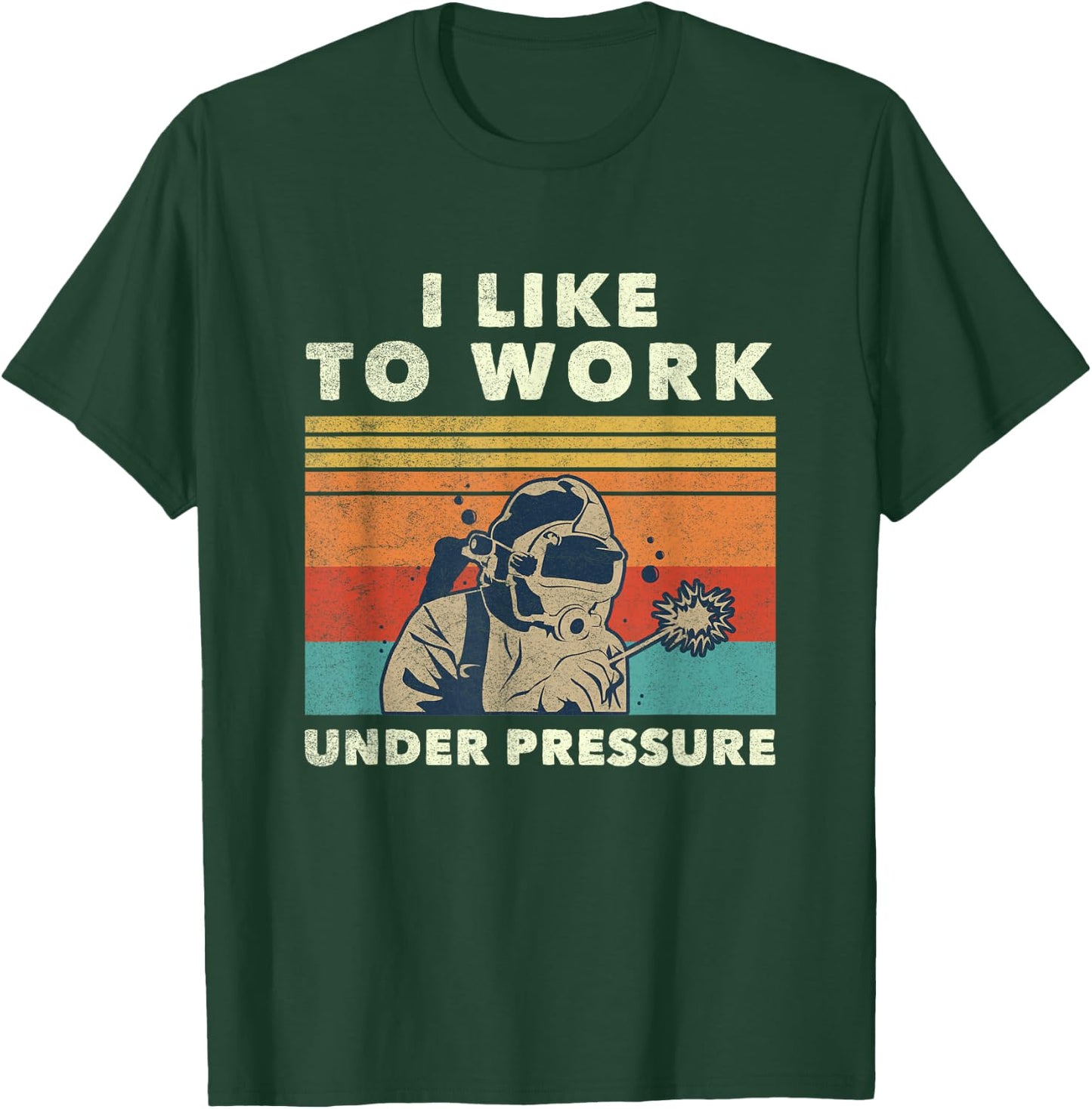 Weld Instructor Underwater Welding Quote - Men's Adult Sports Birthday - Black - Small - Short Sleeve - Classic Fit - Cotton 65%, Polyester 35% T-Shirt - T-Shirt | Forest