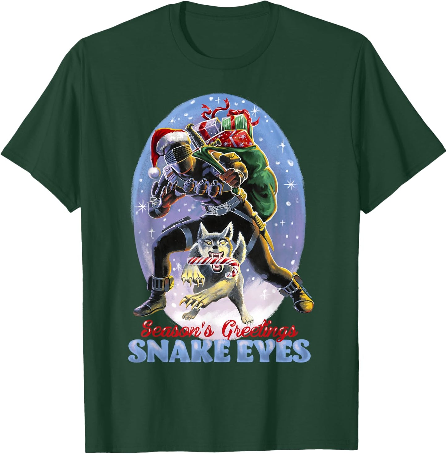 G.I. Joe Christmas Snake Eyes Season's Greetings T-Shirt - T-Shirt | Forest